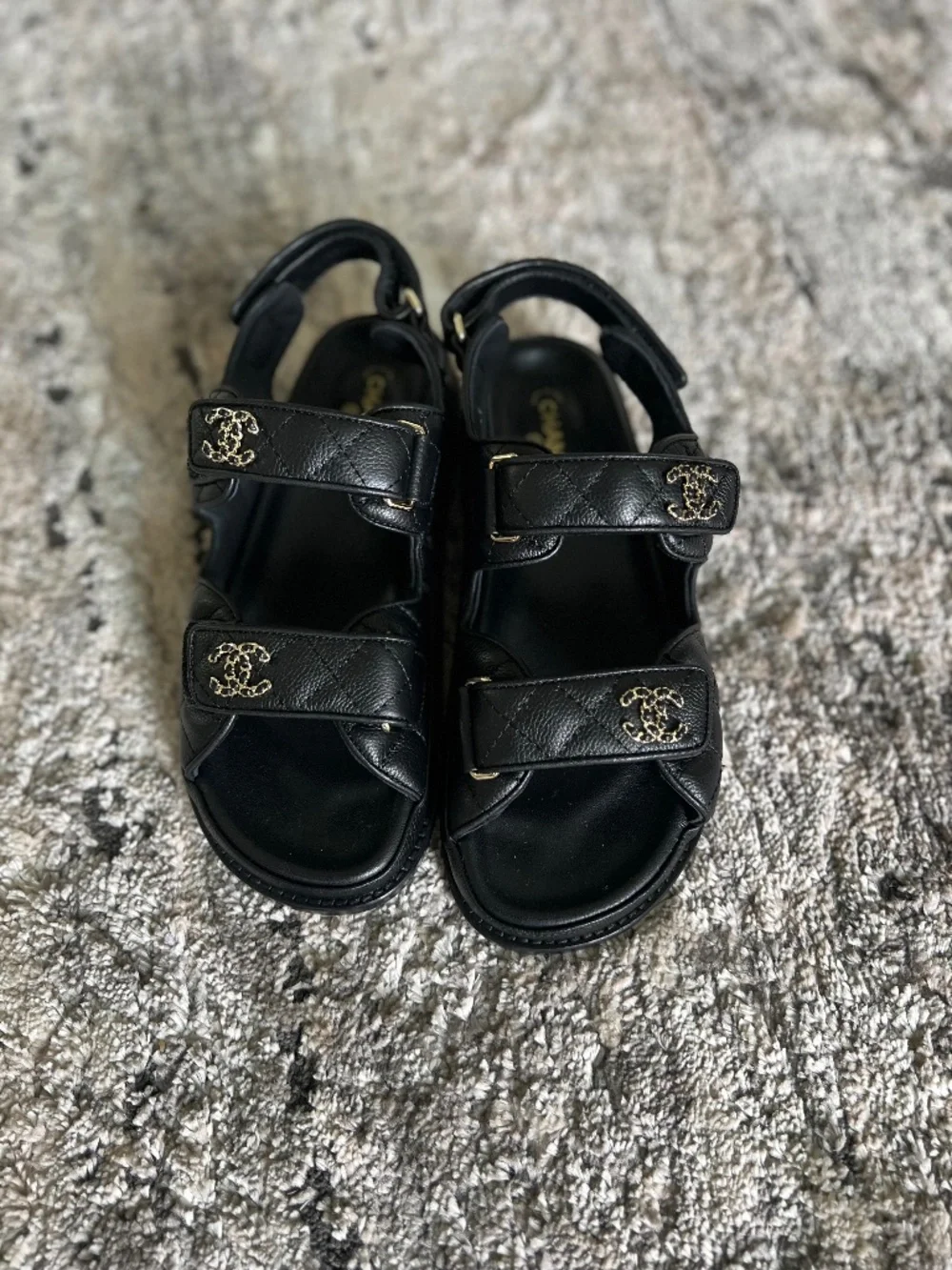 Black Chanel Sandals